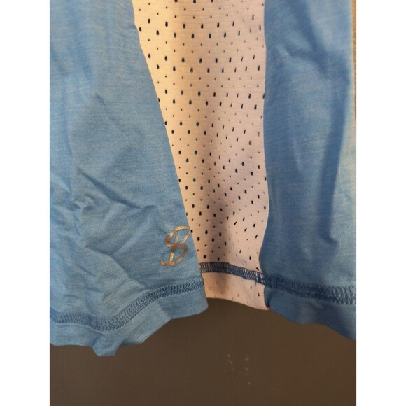 SOFIBELLA Women's Large 3 Piece Tennis/Activewear Shirt, Tank & Skort Set Blue - Picture 4 of 13